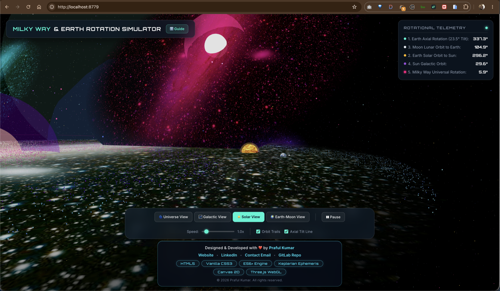 Milky Way Galaxy Simulator